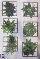 3d Green Plant Wall Sticker For Living Room, Bedroom (random Design)