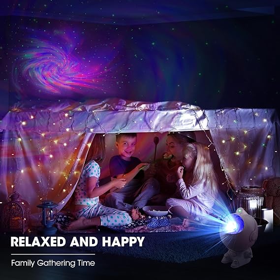 Astronaut Star Projector, Kids Night Light, Nebula Projector Light.