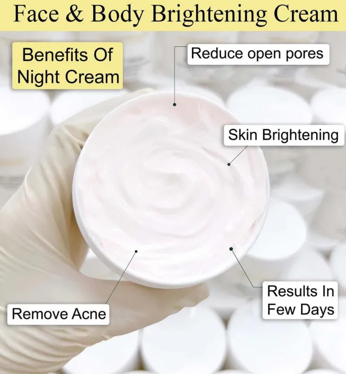 Face AND BODY SKIN WHITNING CREAM Glow Your Skin Night Cream