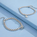 Couple Bracelets For Lovers- Broken Heart Stainless Steel