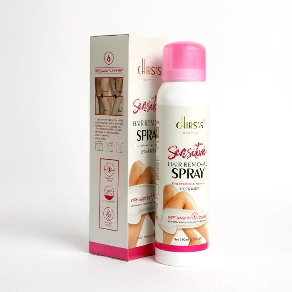 Chris’s Sensitive Hair Removal Spray: Fast, Effective, And Painless Hair Remover For Legs And Body.