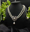 Imported Timeless Pearl Necklace Set With Radiant Pendant & Earrings