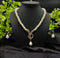 Imported Timeless Pearl Necklace Set With Radiant Pendant & Earrings