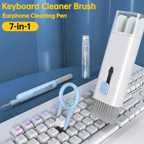 New Headset 7 In 1 Kit Scalable Keyboard Cleaner Brush