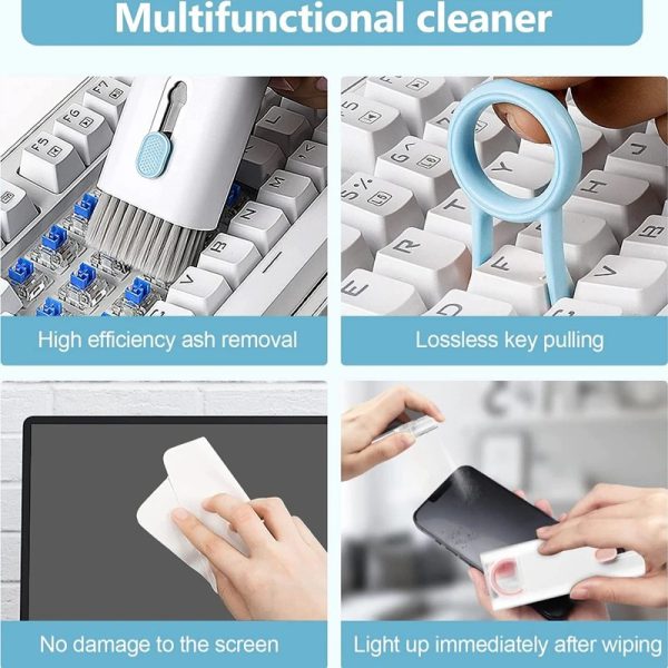 New Headset 7 In 1 Kit Scalable Keyboard Cleaner Brush