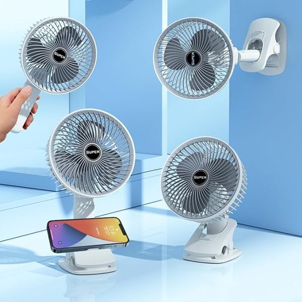 New Portable 3 Gears Rechargeable Desktop Fan Usb Rechargeable Desk Fan