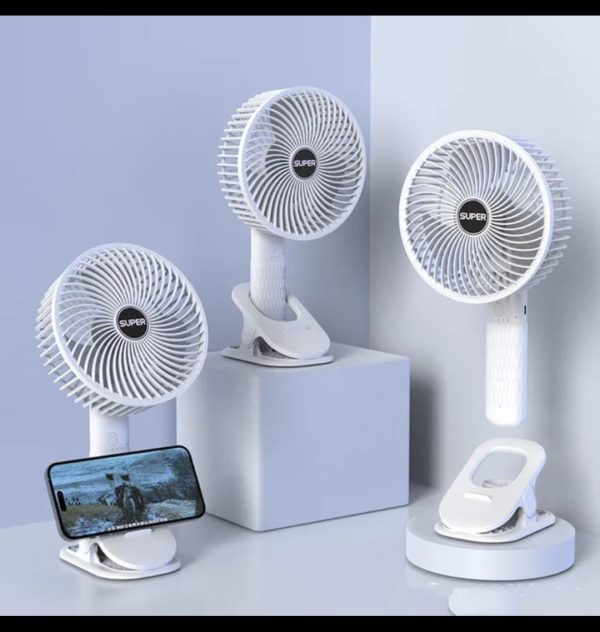 New Portable 3 Gears Rechargeable Desktop Fan Usb Rechargeable Desk Fan