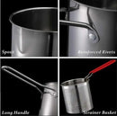 Stainless Steel Deep Fryer Frying Pot With Strainer 12ml Capacity