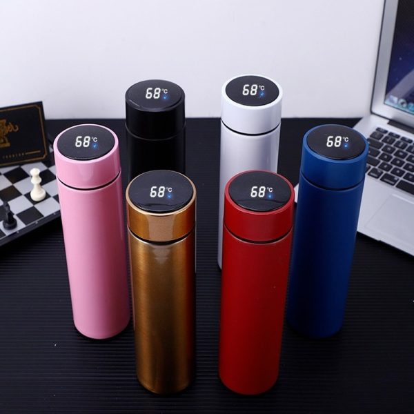 Temperature Display Thermos Water Bottle 500 Ml