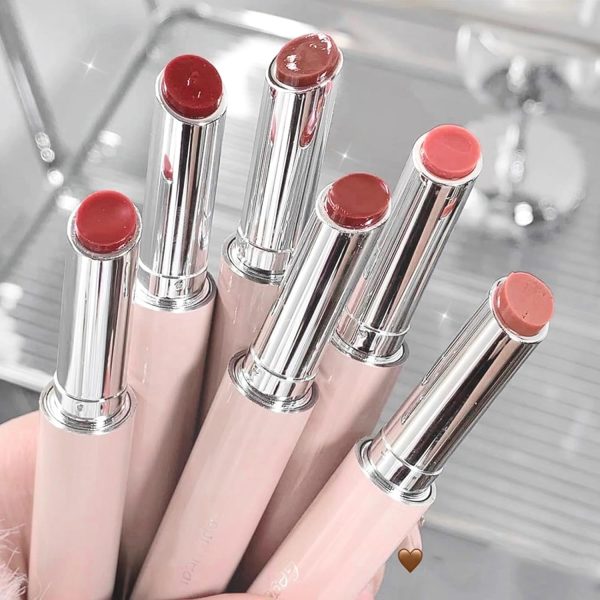 Velvety Texture Lipstick Glossy Lipstick Long Lasting Moisturizing Tinted Lip Balm(Pack of 2)